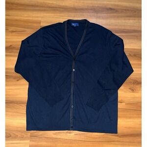 Mens Fred Perry Varsity Preppy Minimalist Cardigan Sweater